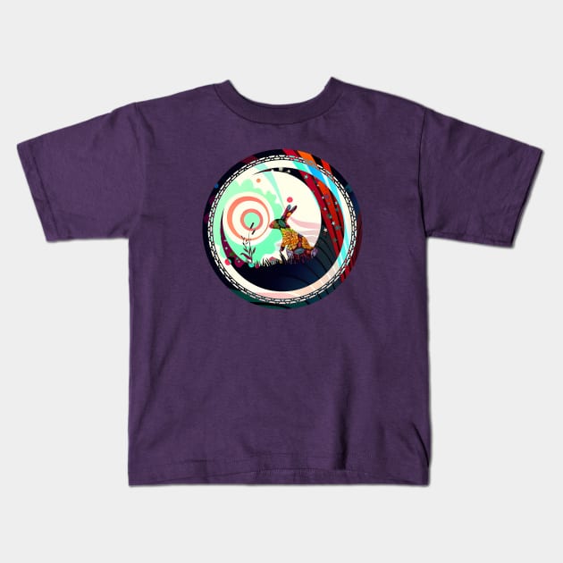 INLE Design Logo - Rabbit Moon Kids T-Shirt by INLE Designs
